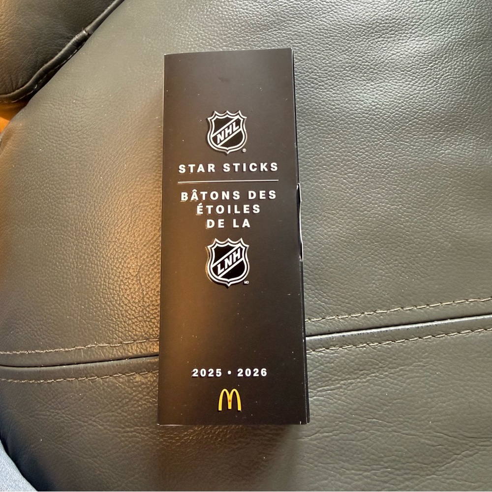 McDonald’s Black NHL Star Sticks Collector Box Connor Mc David